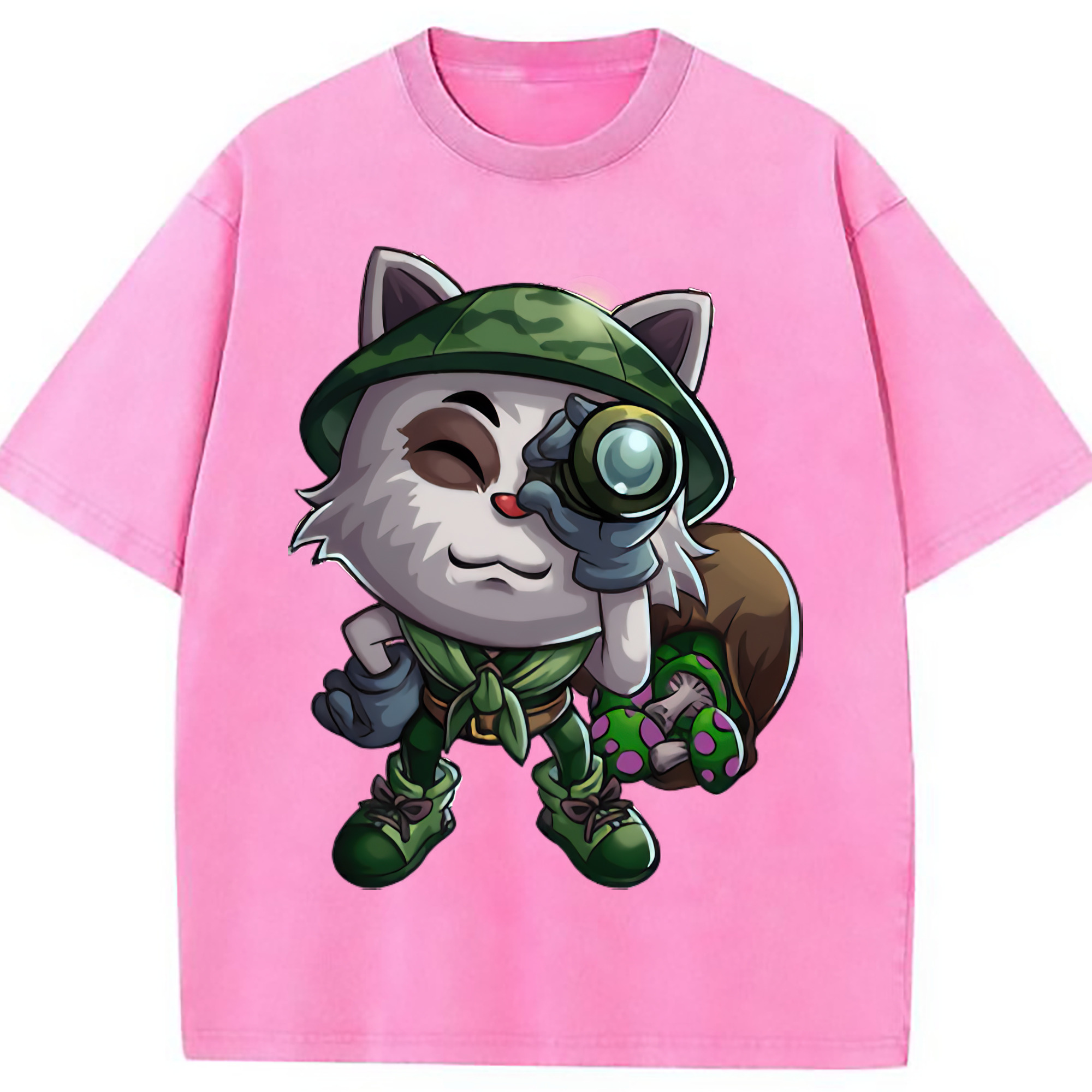 （画像用） リーグ・オブ・レジェンド League of Legends LOL 綿100% ヴィンテージ風 半袖Tシャツ（フロントプリント）